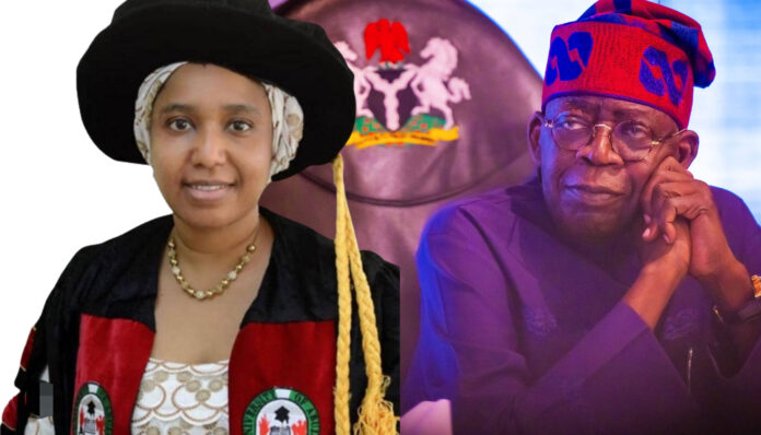 Prof Aisha Maikudi and President Bola Tinubu