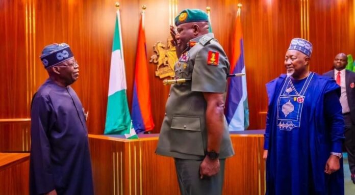 Tinubu-decorates-COAS-Oluyede-with-Lt.-Gen.-rank